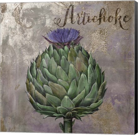 Framed Medley Gold Artichoke Print