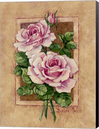 Framed Rose Fresco Print