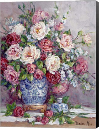 Framed Her Majesty's Roses Print