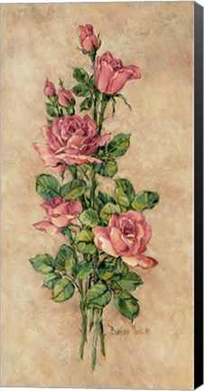 Framed Wood Rose I Print