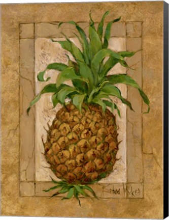 Framed Pineapple Pizzazz I Print