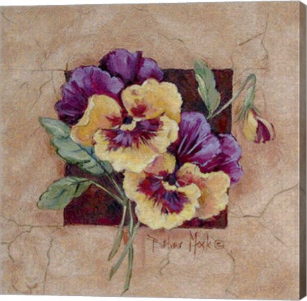 Framed Pansy Square Print
