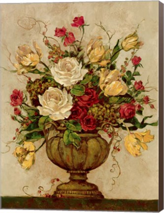 Framed Floral Reflections II Print