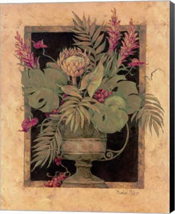 Framed Framed Tropical Arrangement I Print