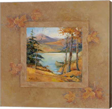 Framed Autumn Lodge II Print