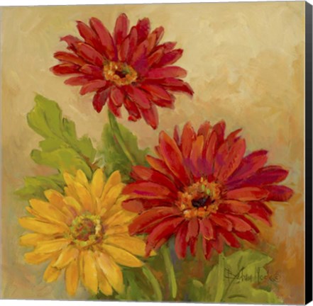 Framed Gerber Daisies I Print