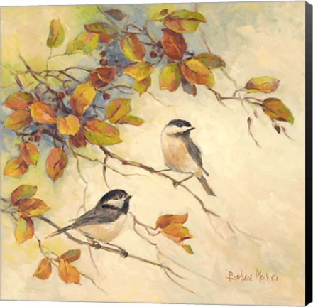 Framed Birds of Autumn II Print