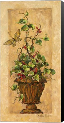 Framed Topiary with Butterfly Print