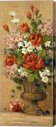 Framed Summer Rose Panel II Print