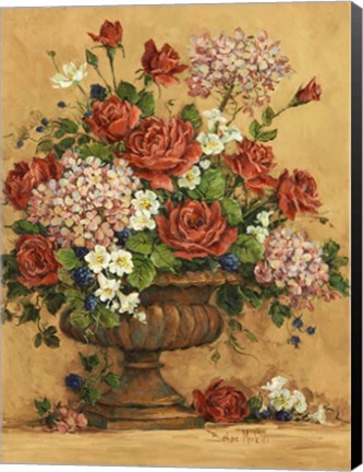 Framed Summer Rose Spectacular Print