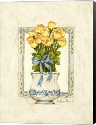 Framed Yellow Rose II Print