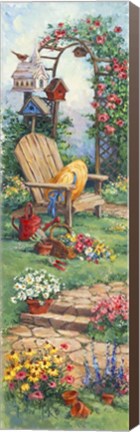 Framed Spring Garden Panel I Print