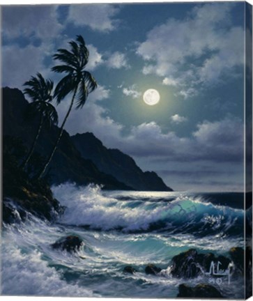 Framed Full Moon Print