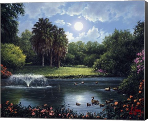 Framed On the Pond Print