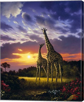 Framed Mother &amp; Calf Print
