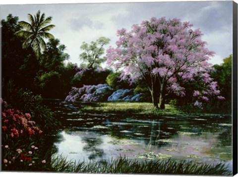 Framed Pink Blossoms Print