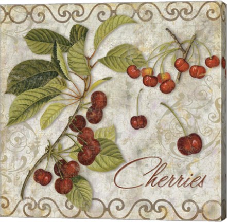 Framed Pastoral Fruits I Print