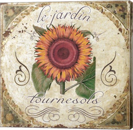 Framed Le Jardin IV Print