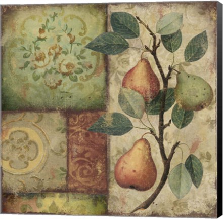 Framed Les Poires I Print