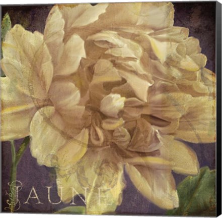 Framed Coleurs Jaune Print