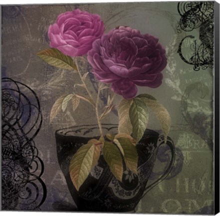 Framed Tea and Roses I Print