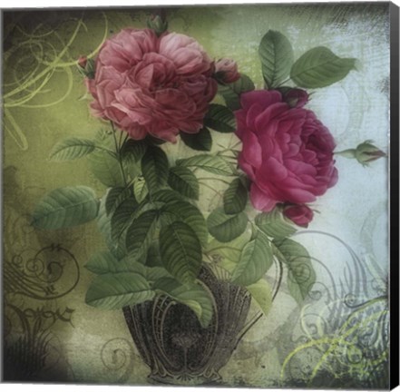 Framed Tea and Roses II Print