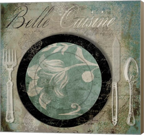 Framed Bon Appetit I Print