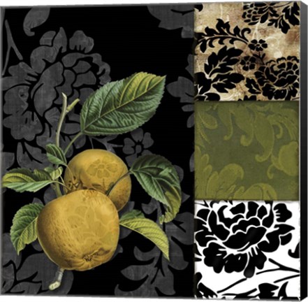 Framed Damask Lerain IV Print