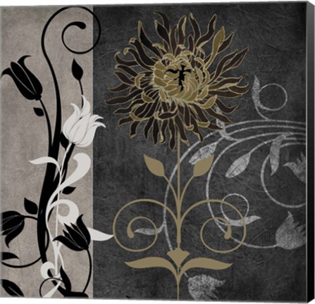 Framed Silver and Cinnamon II Print