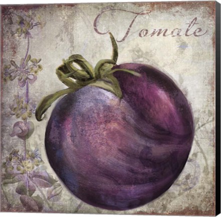 Framed Legumes Francais V Print