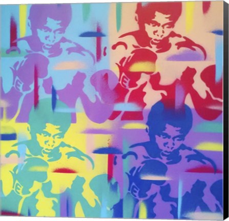 Framed Abstract Boxer Print