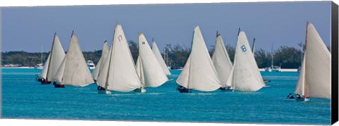 Framed Annual National Family Island Regatta, Georgetown, Bahamas Print