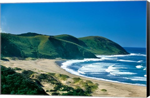 Framed View of the Coastline, Eastern Cape, South Africa Print