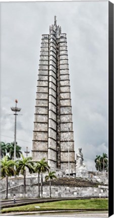 Framed View of Jose Marti Memorial at Plaza de la Revolution, Havana, Cuba Print