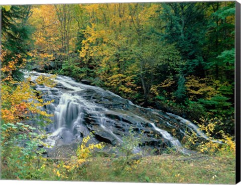 Framed Marshfield Falls, Winooski River, Marshfield, Vermont Print