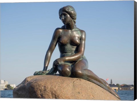 Framed Close-up of The Little Mermaid statue, Copenhagen, Denmark Print