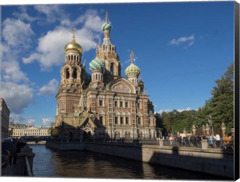 Framed Church of the Savior on Blood, St. Petersburg, Russia Print