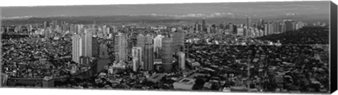 Framed Aerial View of Makati, Philippines Print