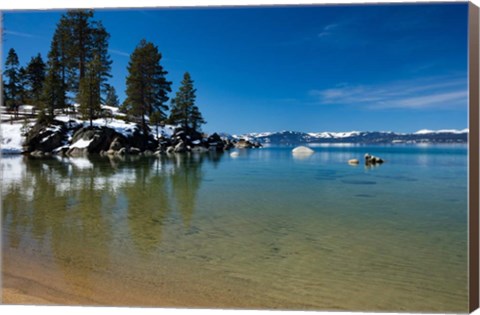 Framed Scenic View of Lake Tahoe, California Print