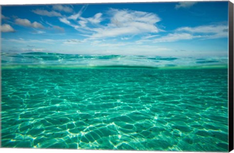 Framed Clouds over the Pacific Ocean, Bora Bora, French Polynesia Print