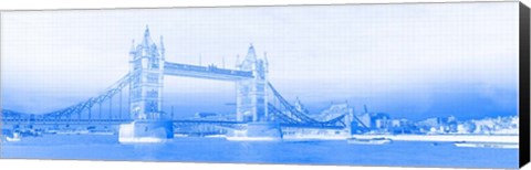 Framed Tower Bridge on Thames River, London, England Print