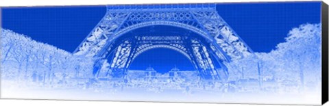 Framed Low Section of the Eiffel Tower, Paris Print