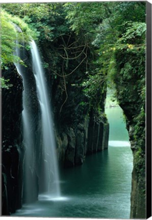 Framed Waterfall Miyazaki Japan Print