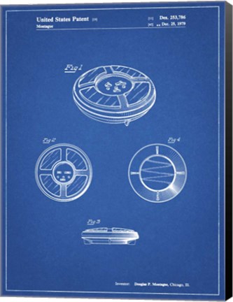 Framed Blueprint Simon Patent Print