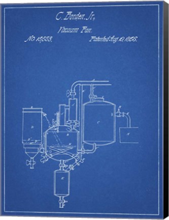 Framed Blueprint Pasteurized Milk Patent Print