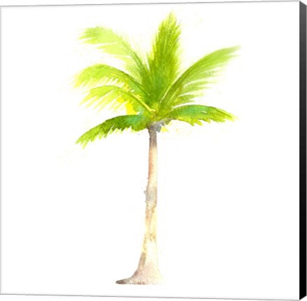 Framed Tropical Icons Palm Tree Print