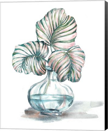 Framed Island Tropics Frond in Bottle IV Print