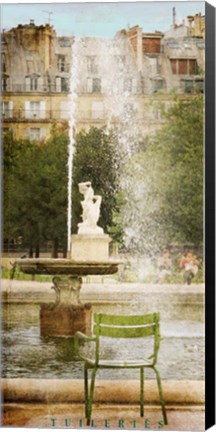Framed Tuileries Fountain Print