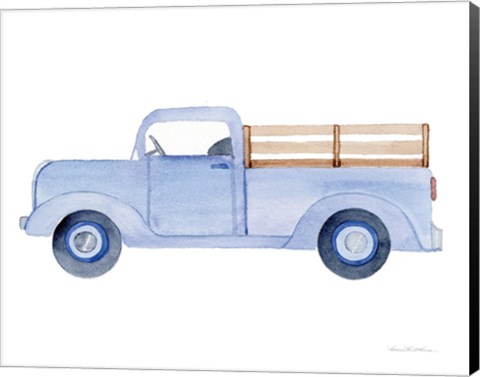 Framed Life on the Farm Truck Element Print