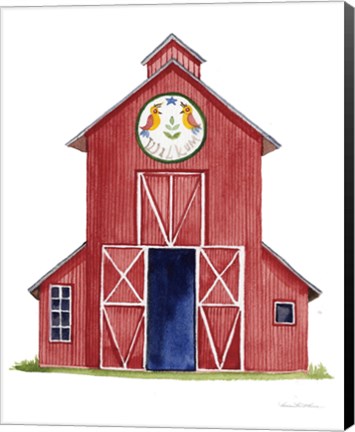 Framed Life on the Farm Barn Element II Print